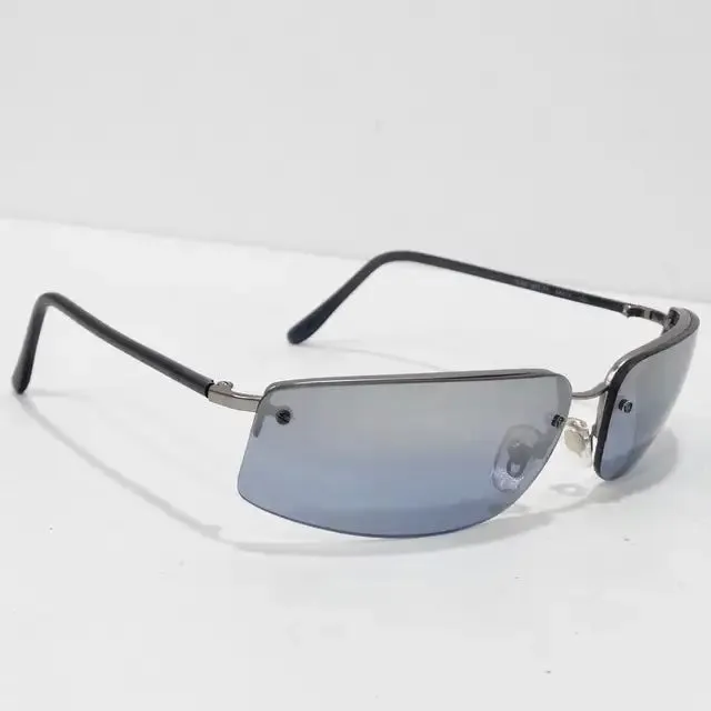 Giorgio Armani 1990s Blue Sunglasses