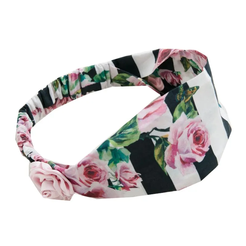 Girls Flower Headbands Baby Hair Accessories Party Wedding Decoration Children Hair Band Kids Princess Crown Headband for Girls