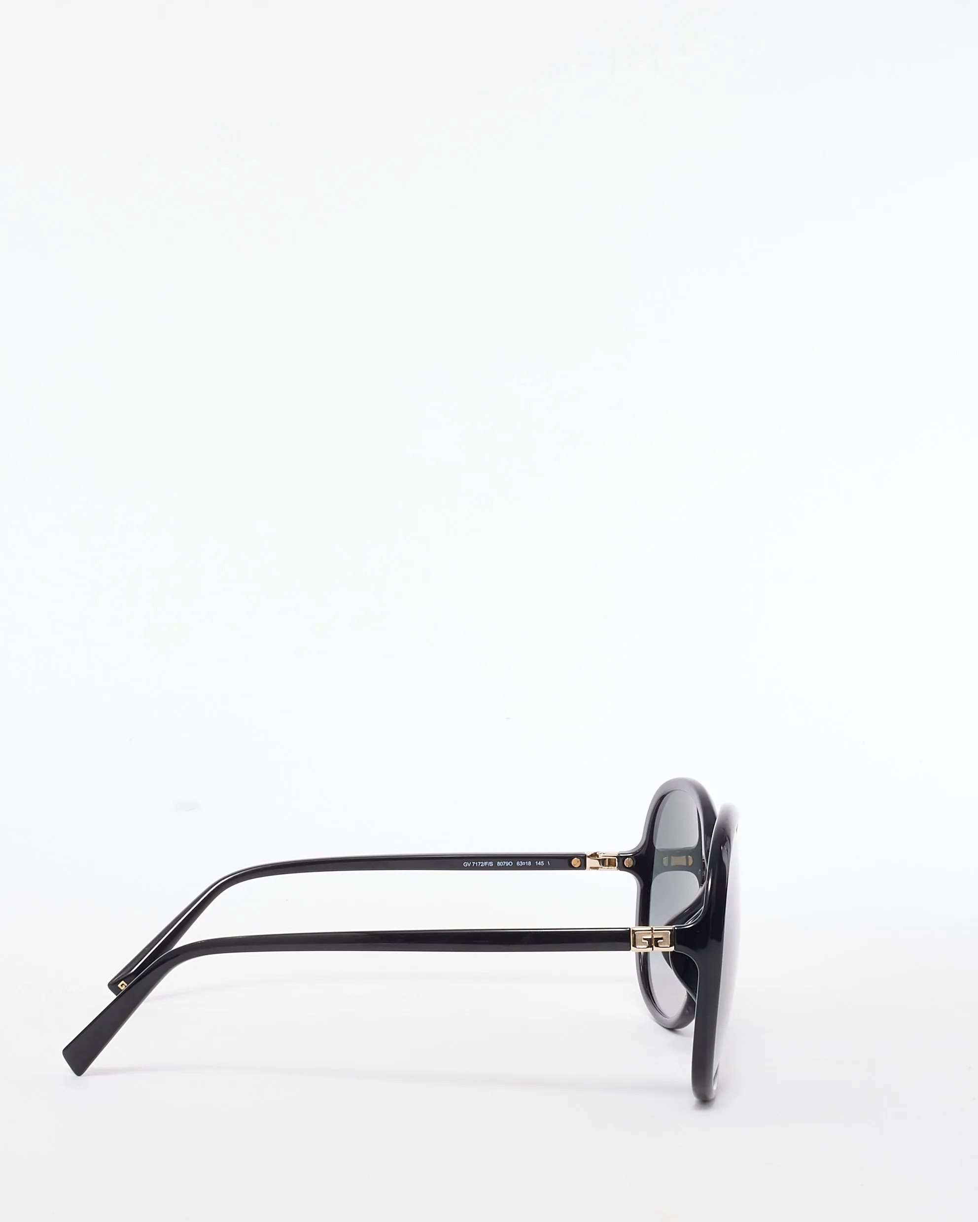 Givenchy Black Acetate Round Oversized GV 7172/F/S Sunglasses