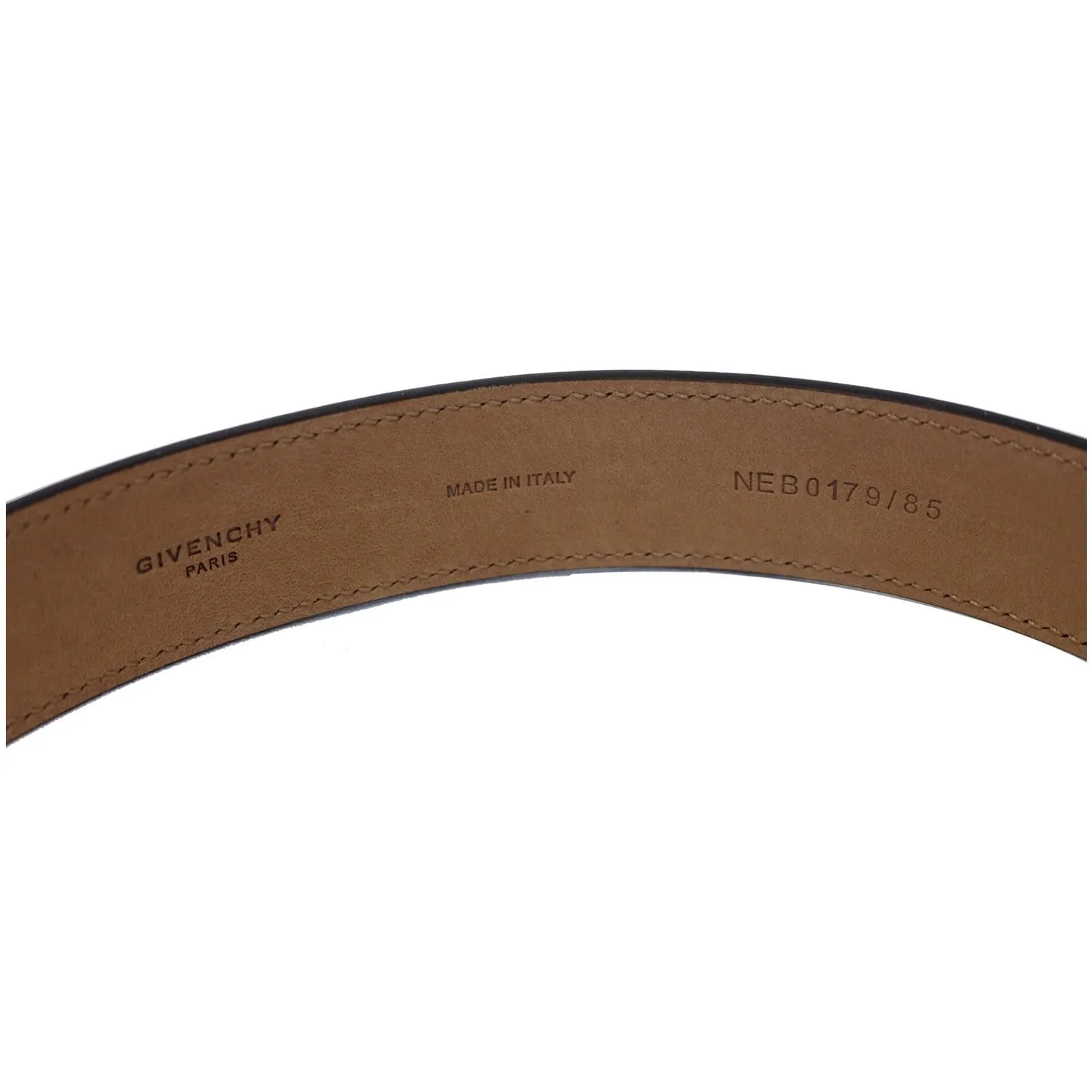 GIVENCHY Double G Logo Buckle Belt Blue Size 38