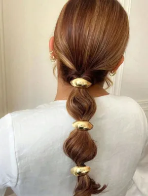 GOLD DOME HAIR TIE