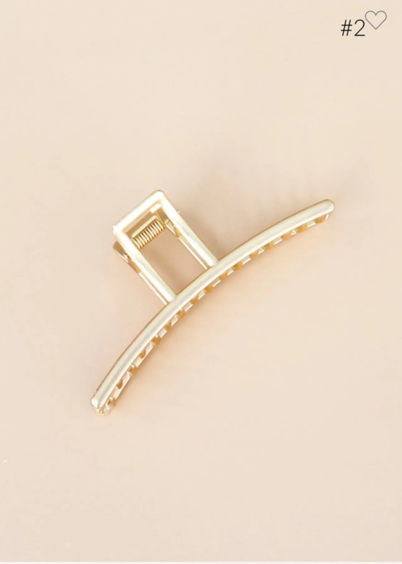 Gold Metal Claw Clip 5 Styles