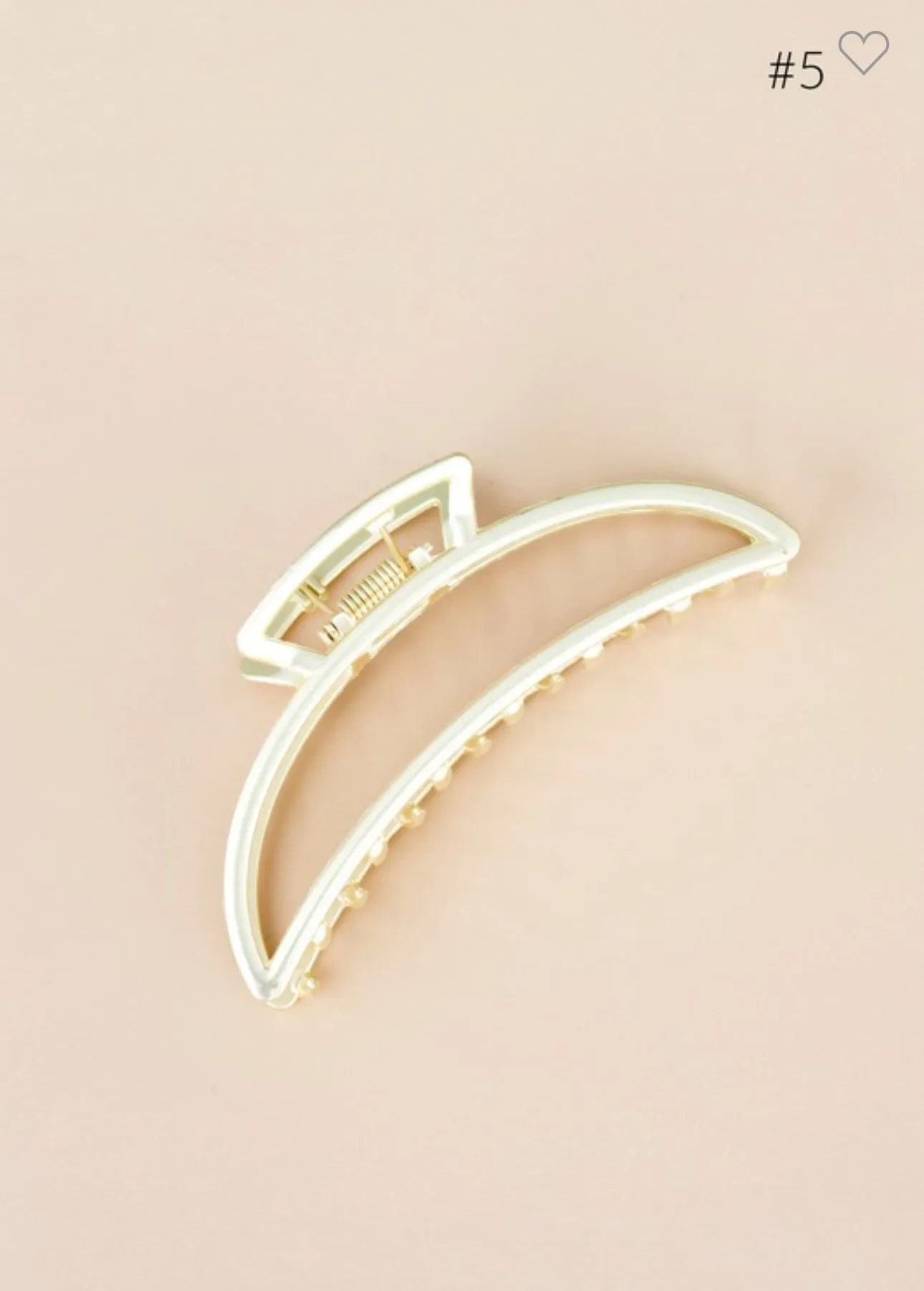 Gold Metal Claw Clip 5 Styles