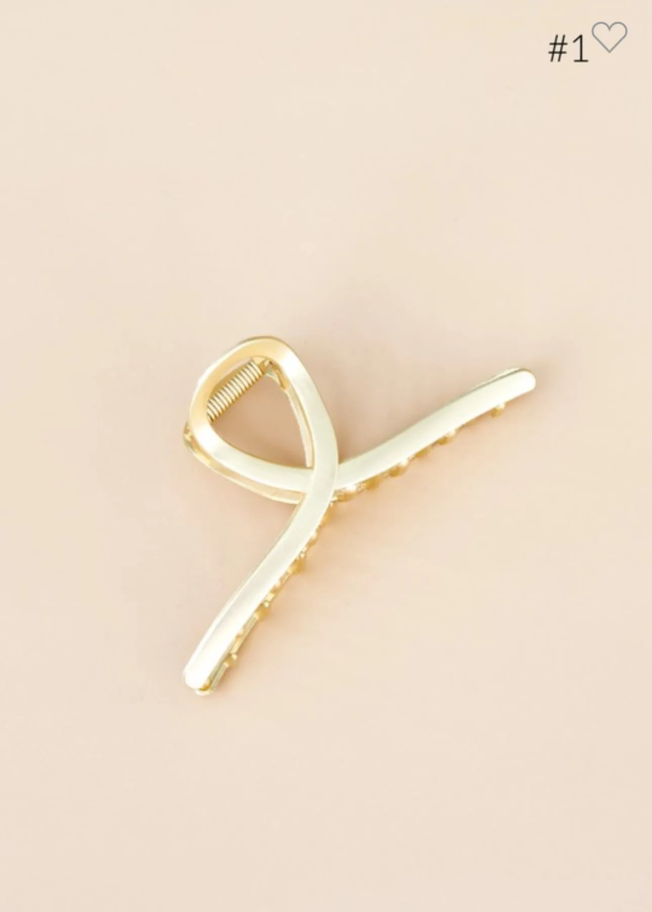 Gold Metal Claw Clip 5 Styles