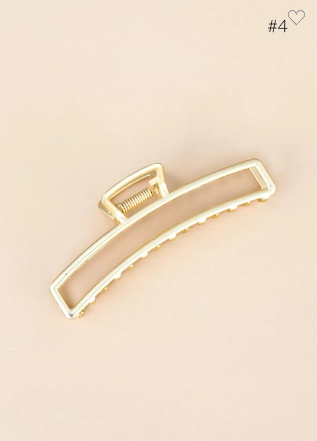 Gold Metal Claw Clip 5 Styles