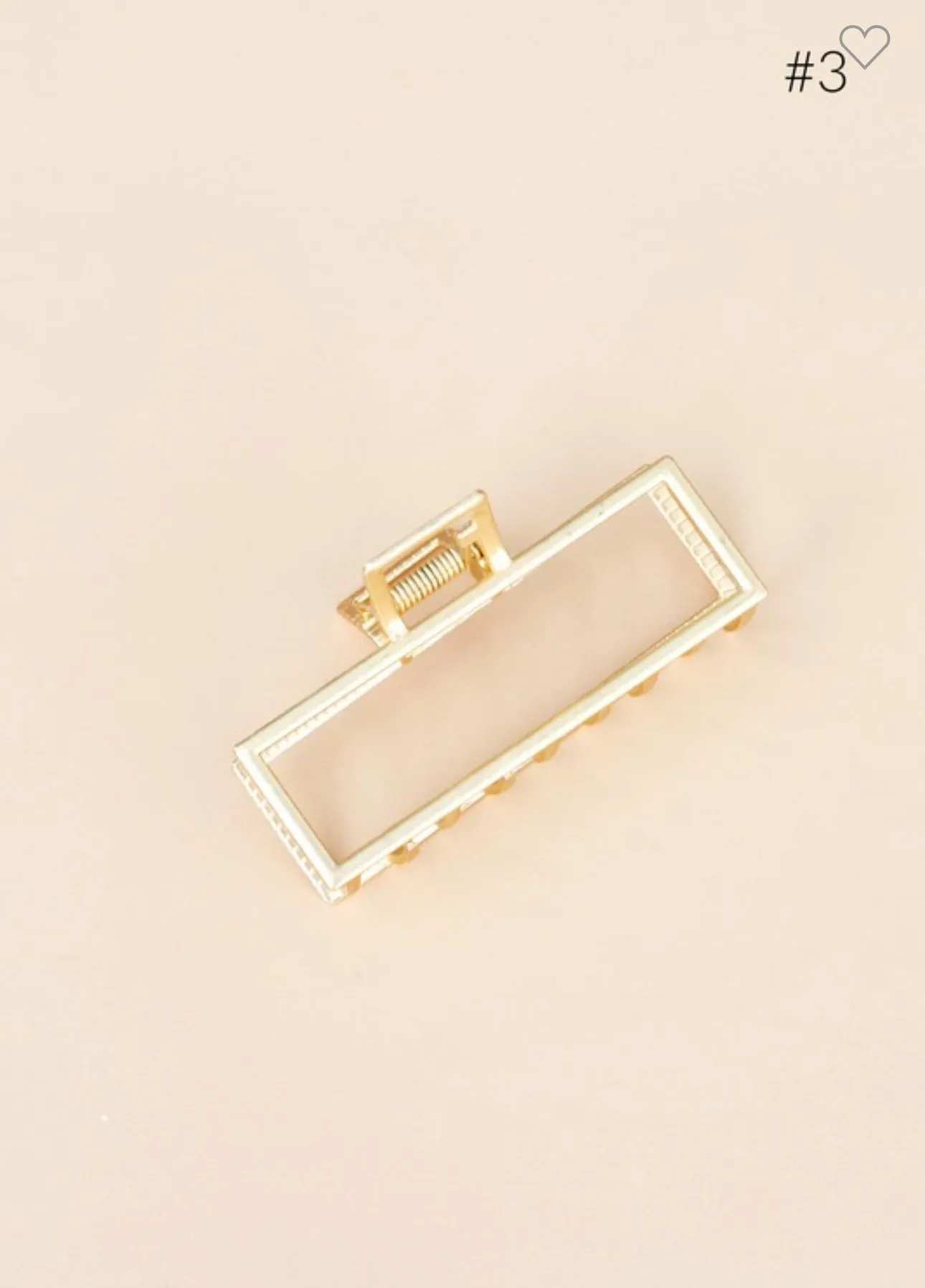 Gold Metal Claw Clip 5 Styles