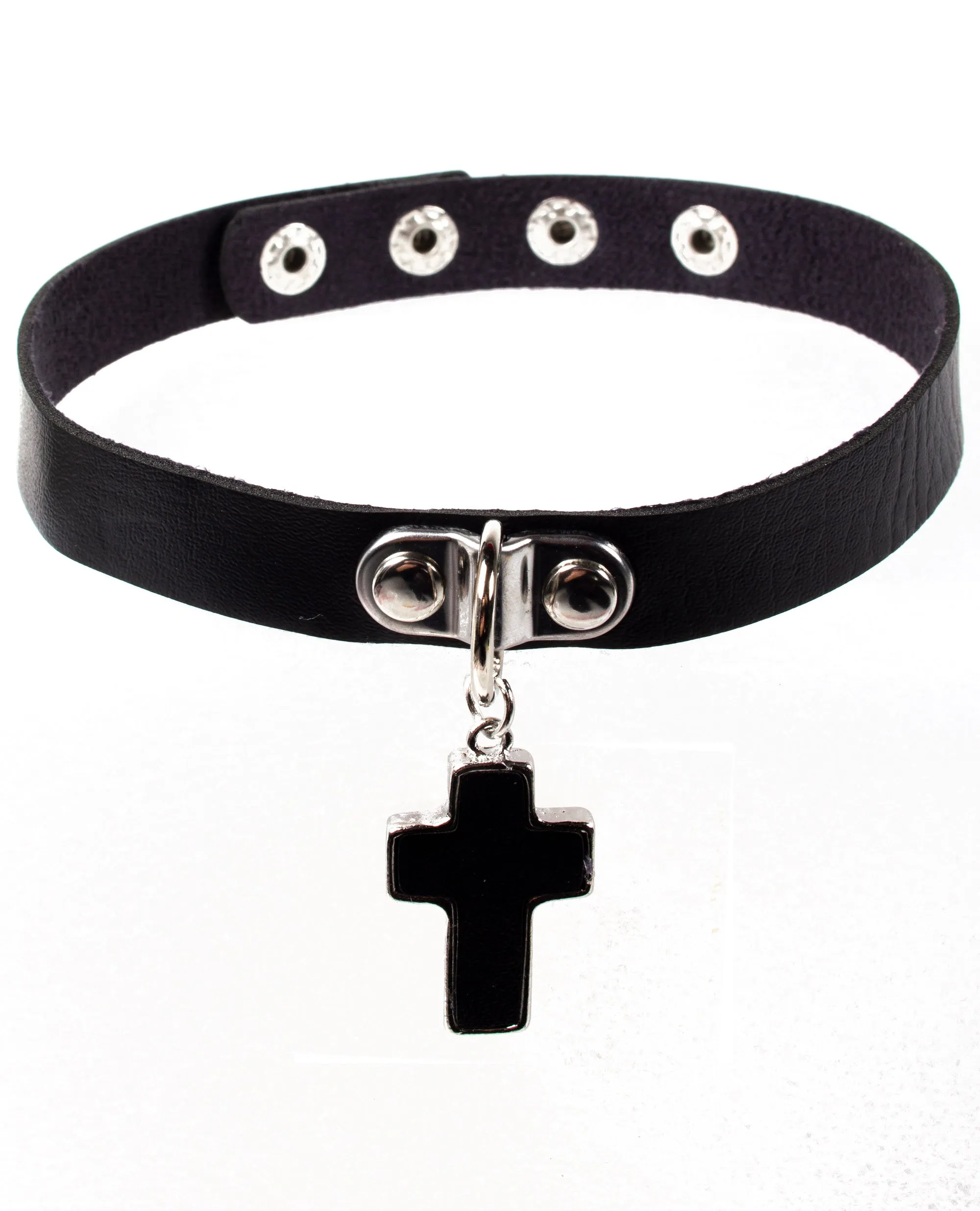 GOTH CROSS COLLAR