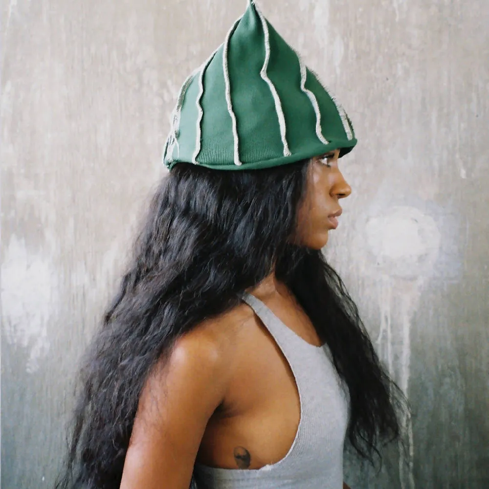 Green Stitch Hat
