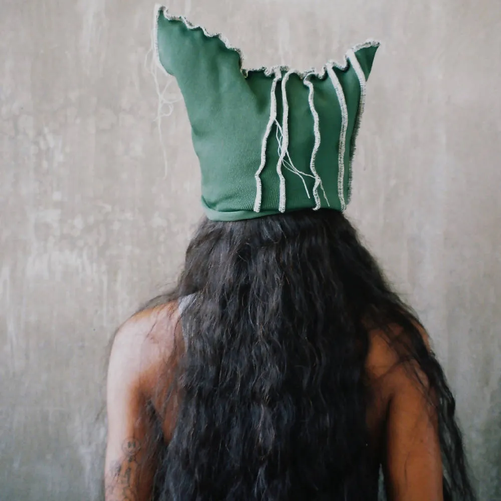 Green Stitch Hat