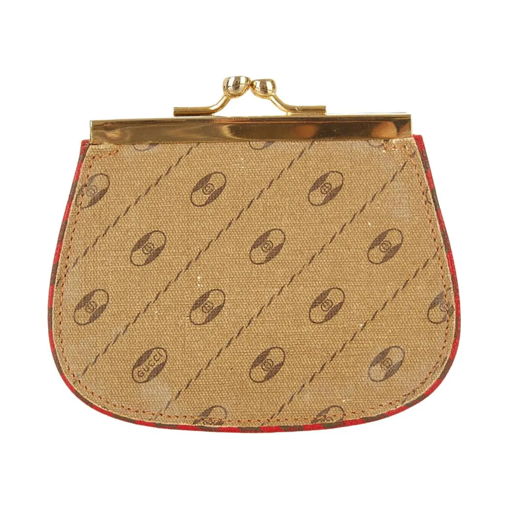 Gucci Brown Kiss Lock Wallet