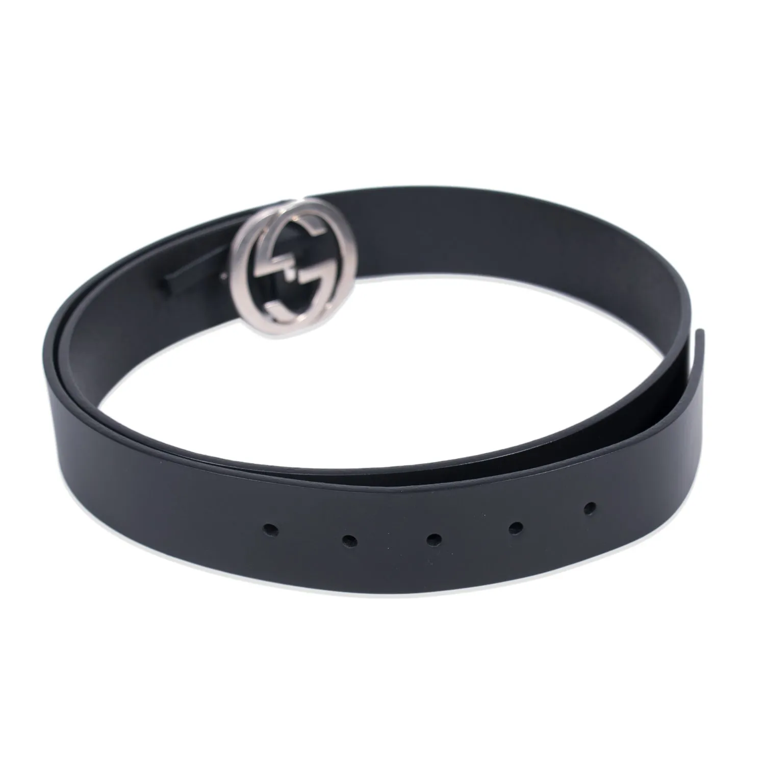 Gucci GG Interlocking Leather Belt