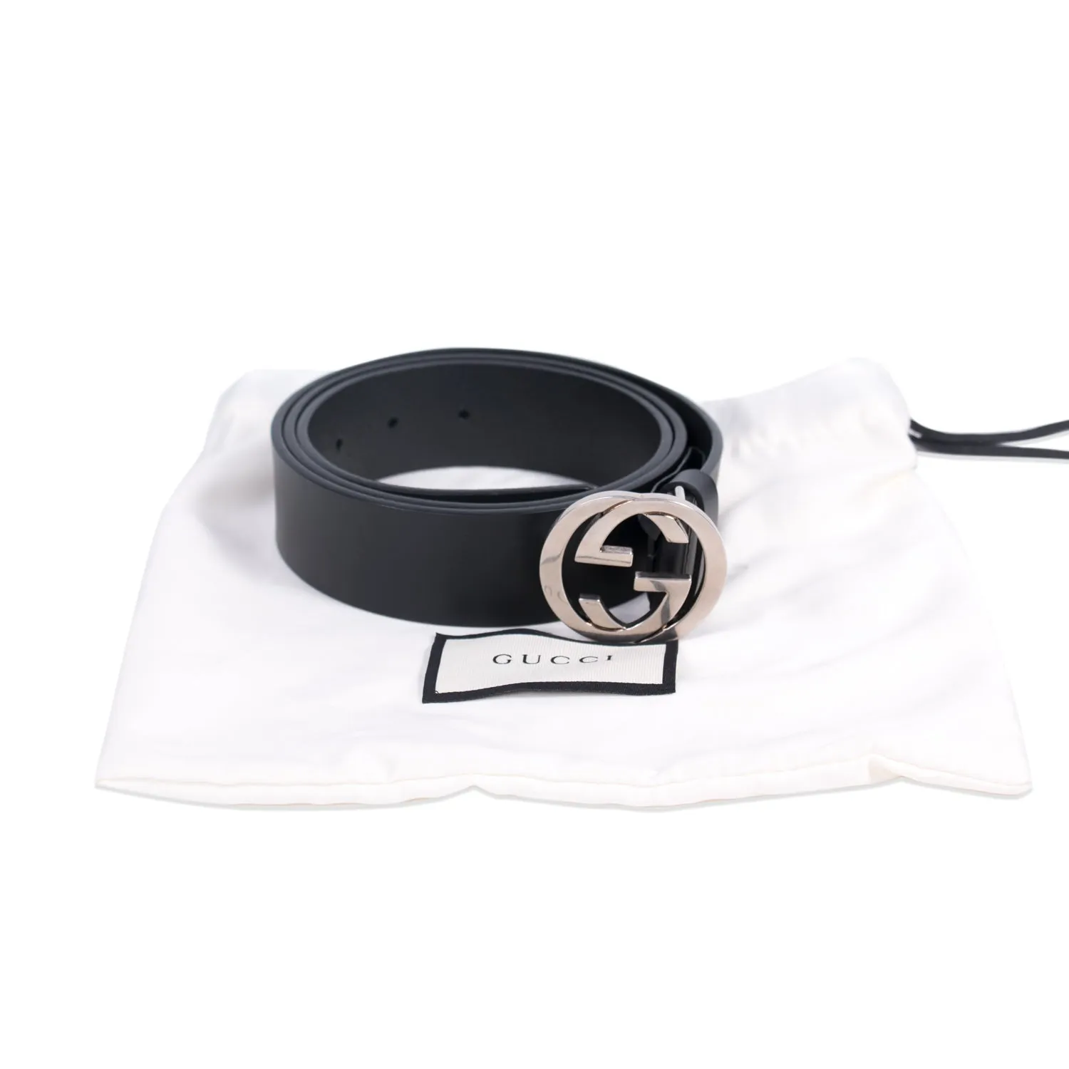 Gucci GG Interlocking Leather Belt