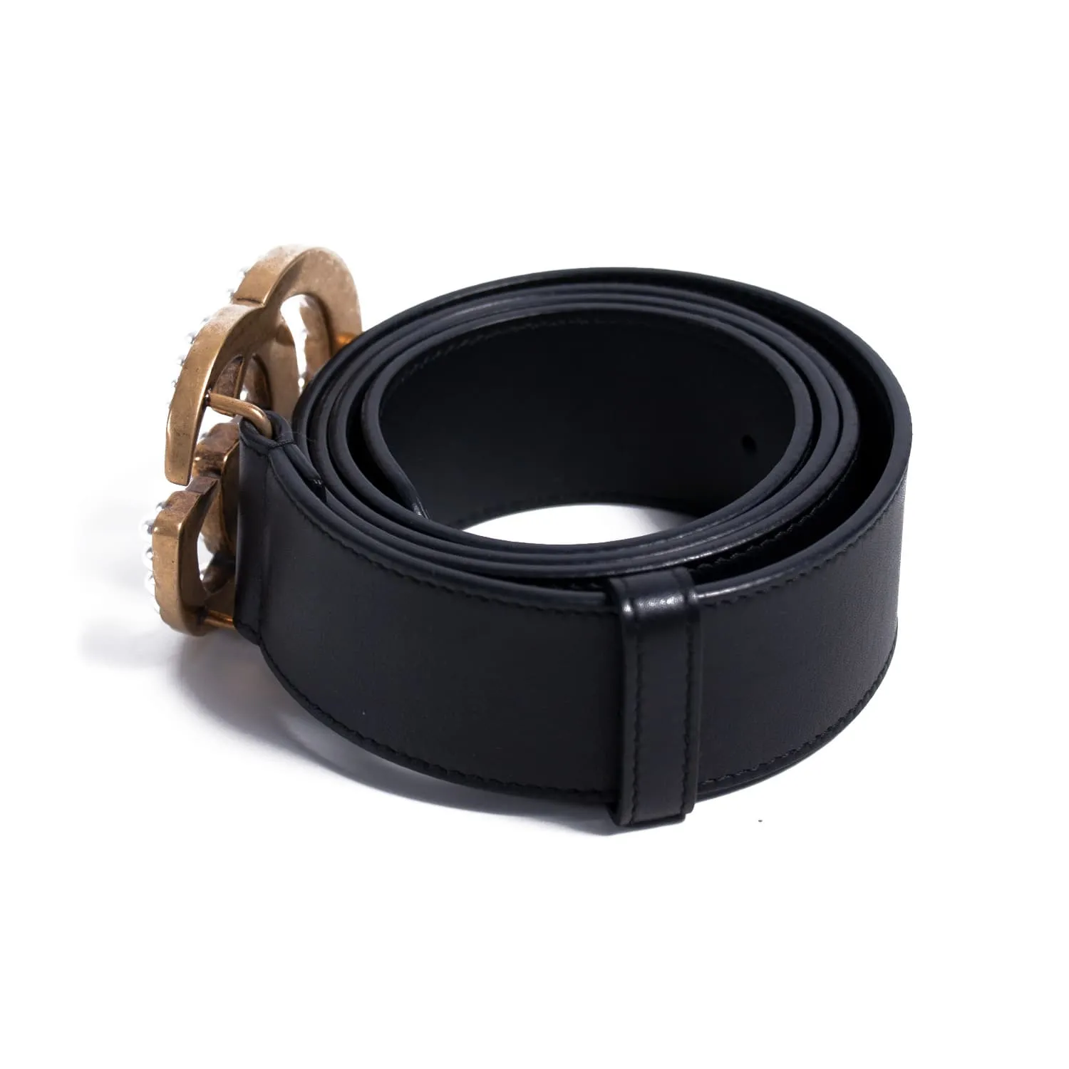 Gucci GG Marmont Pearl Leather Belt