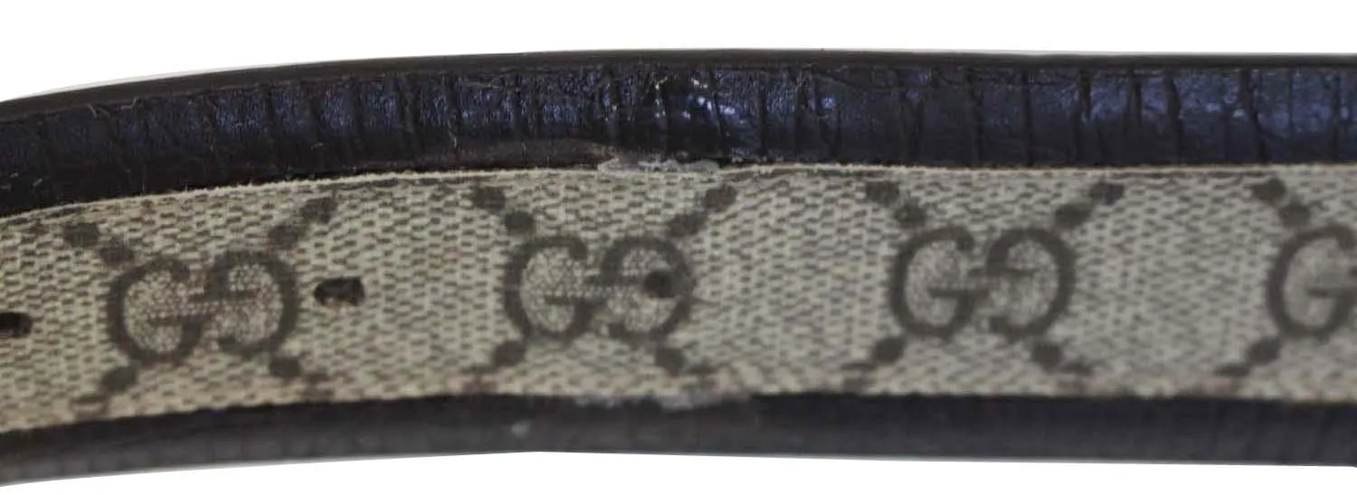 GUCCI Interlocking G Leather Monogram Belt 85/34