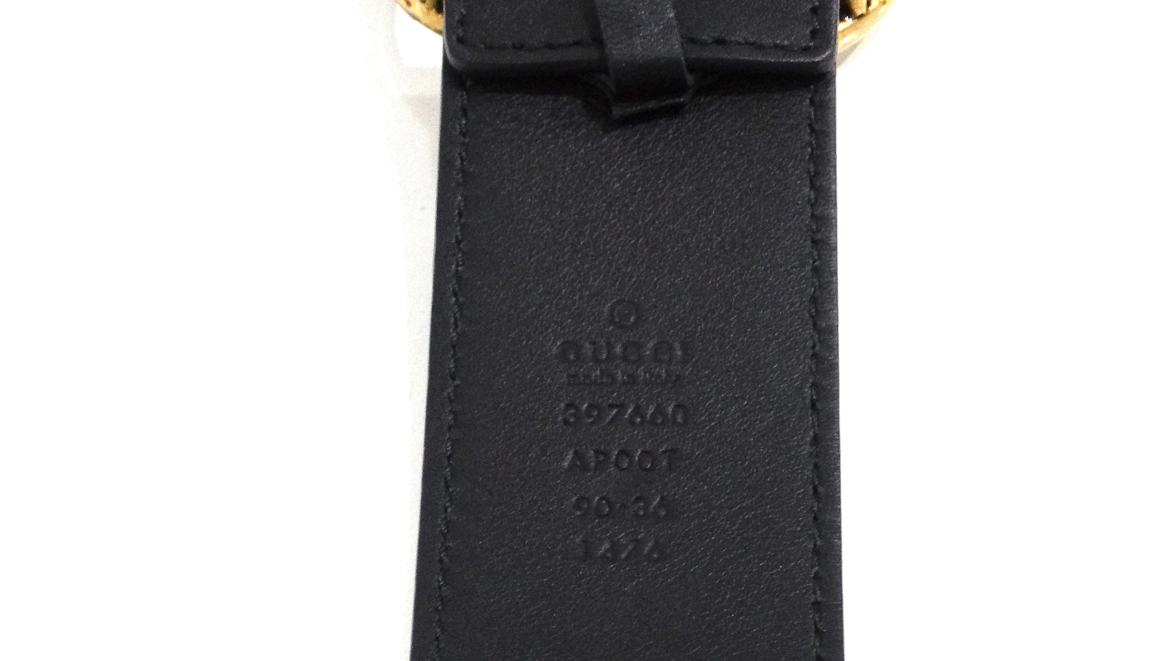 Gucci Marmont Black Leather Belt