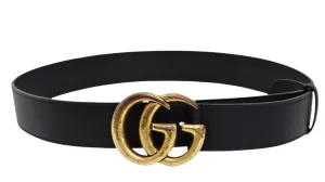 Gucci Marmont Black Leather Belt