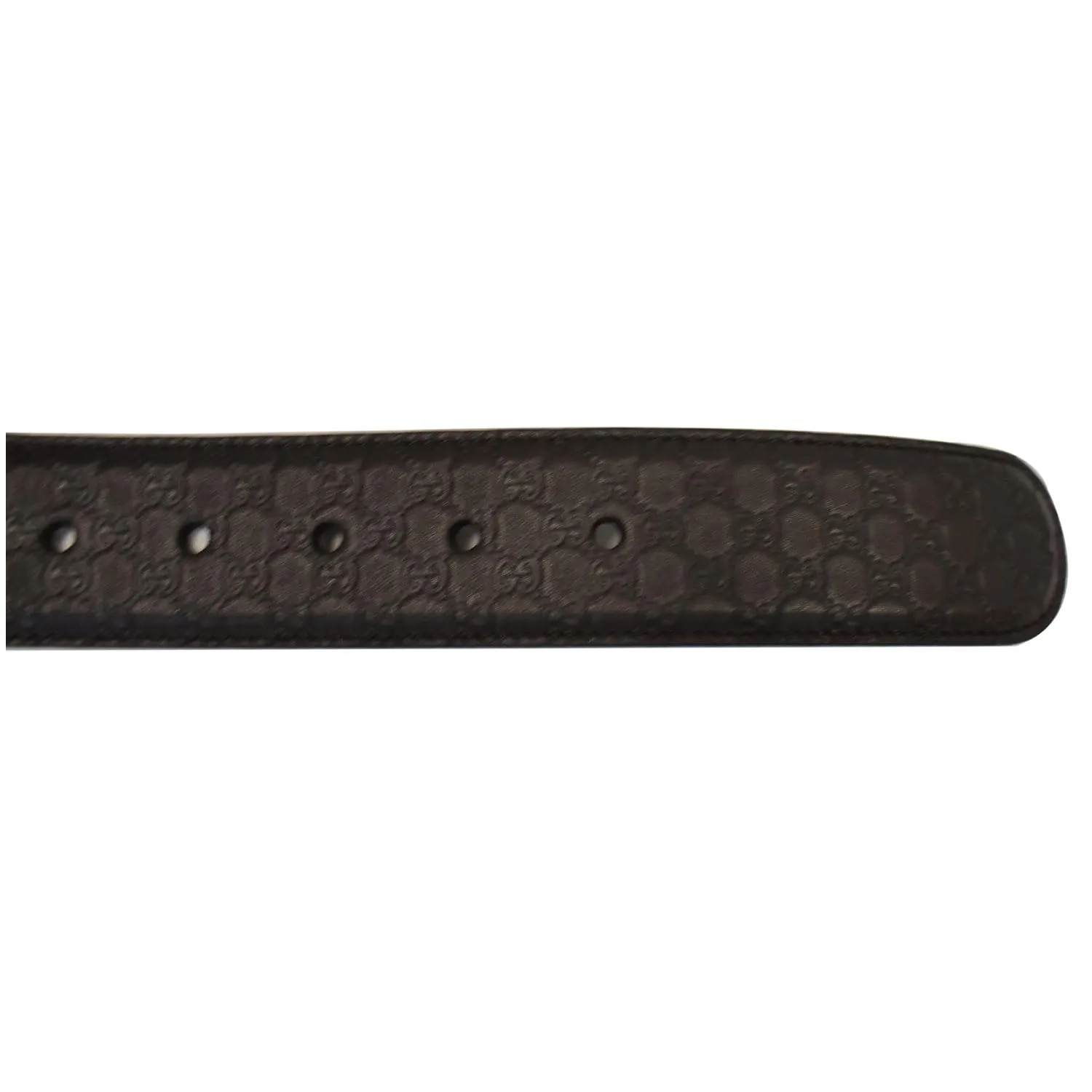 GUCCI Microguccissima Leather Belt Brown Size 100/44