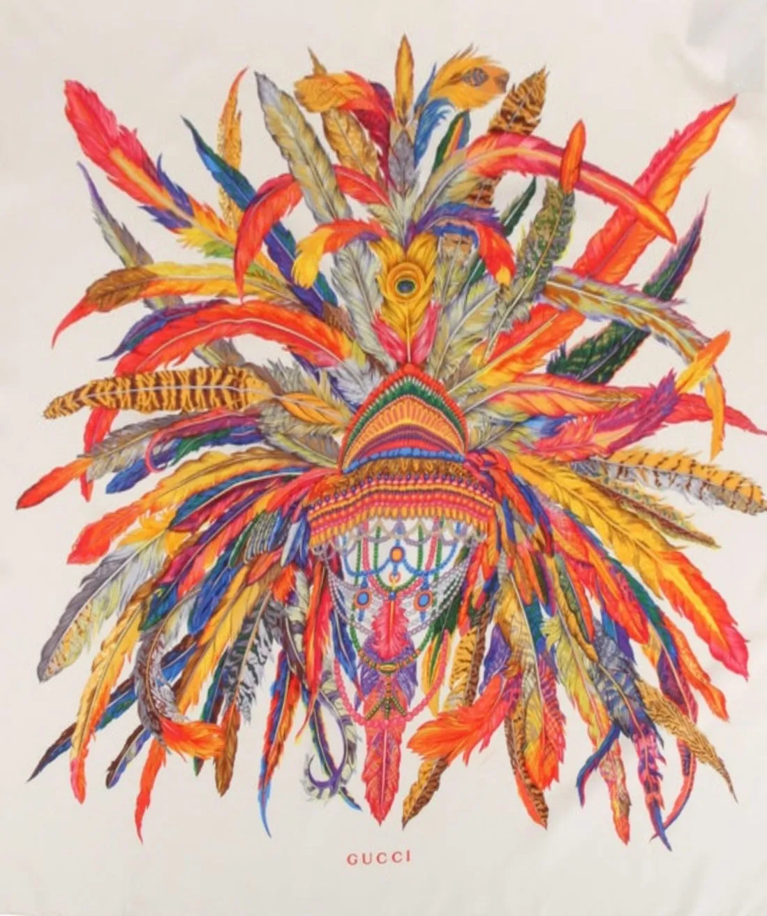 Gucci Tribal Print Scarf
