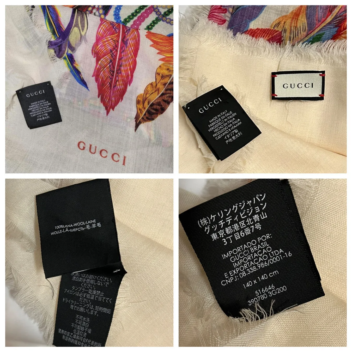 Gucci Tribal Print Scarf