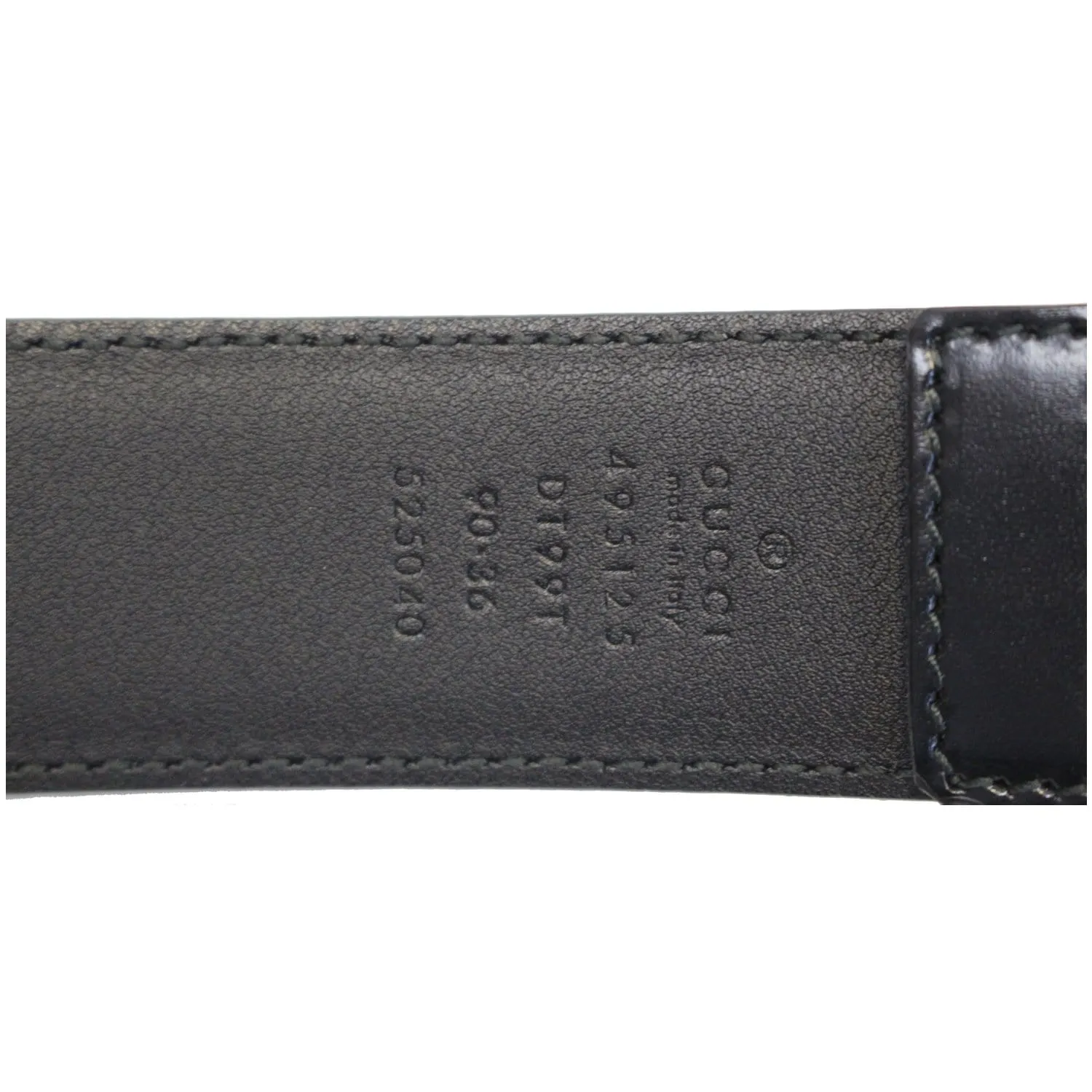GUCCI Web Leather Belt Black 495125 Size 36