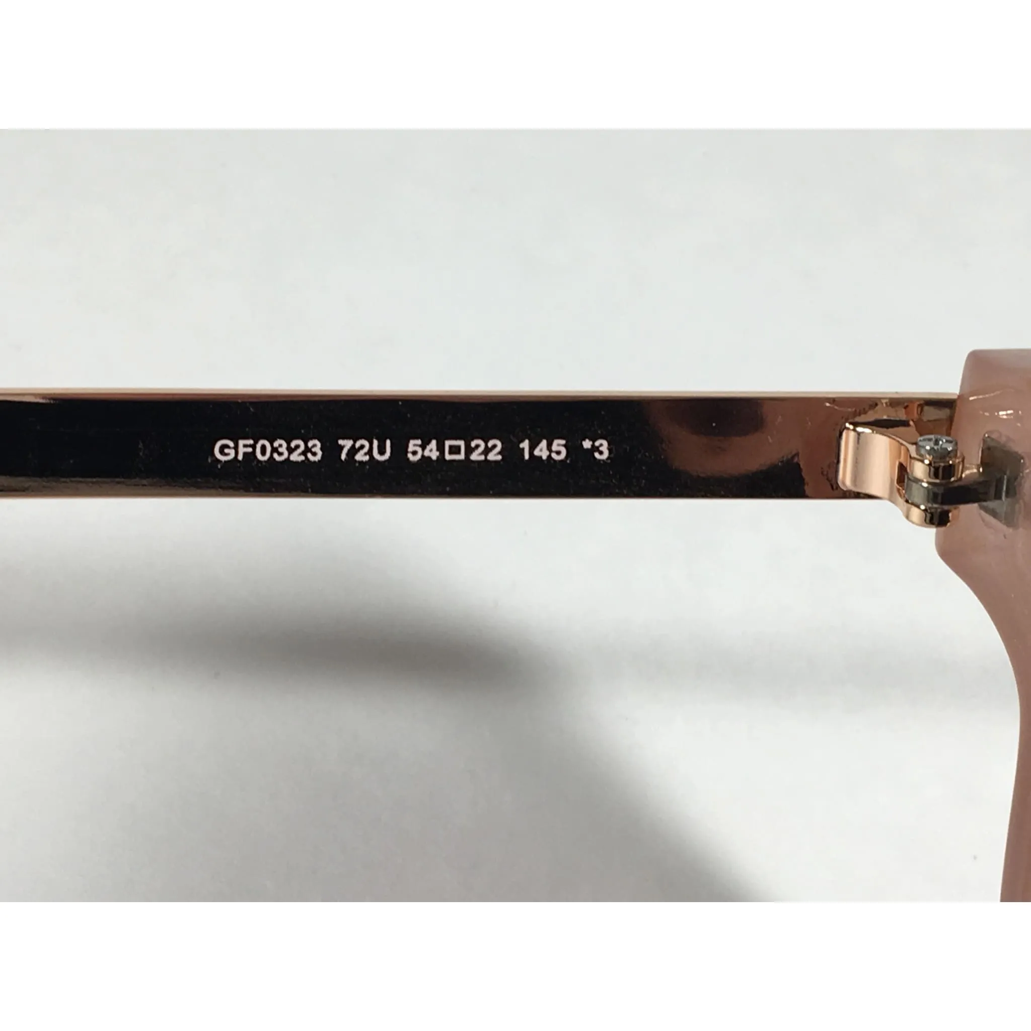 Guess Round Cat Eye Sunglasses Nude Peach Copper Gold Silver Mirror Lens GF0323 72U