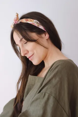 Hair Wrap in Peony