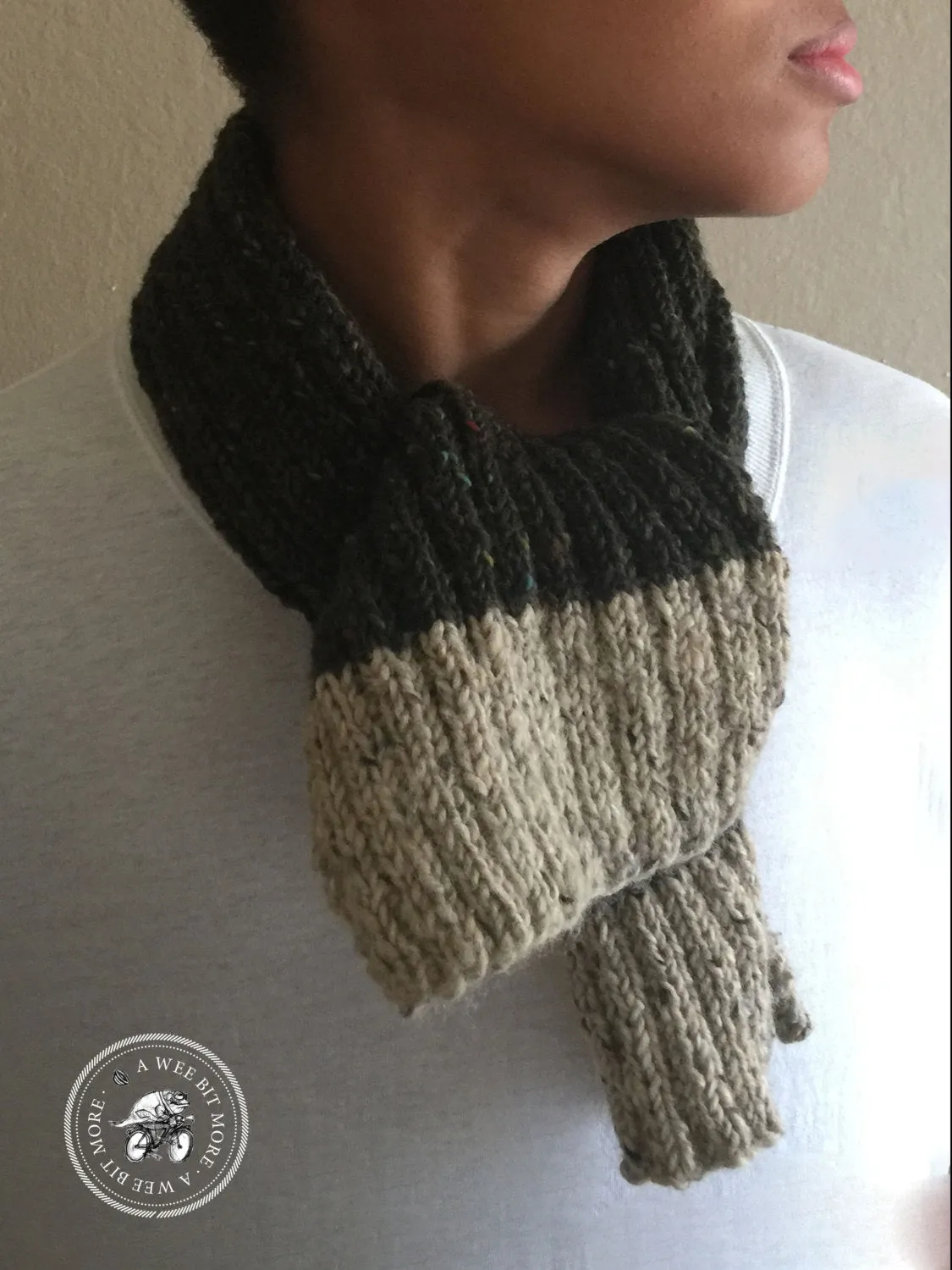 Harvest Twist Muffler, Tweed Scarf