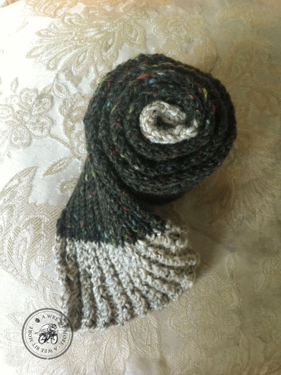 Harvest Twist Muffler, Tweed Scarf