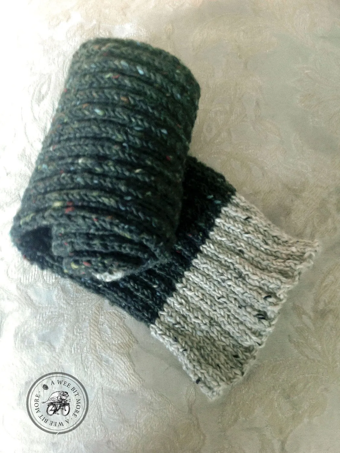 Harvest Twist Muffler, Tweed Scarf