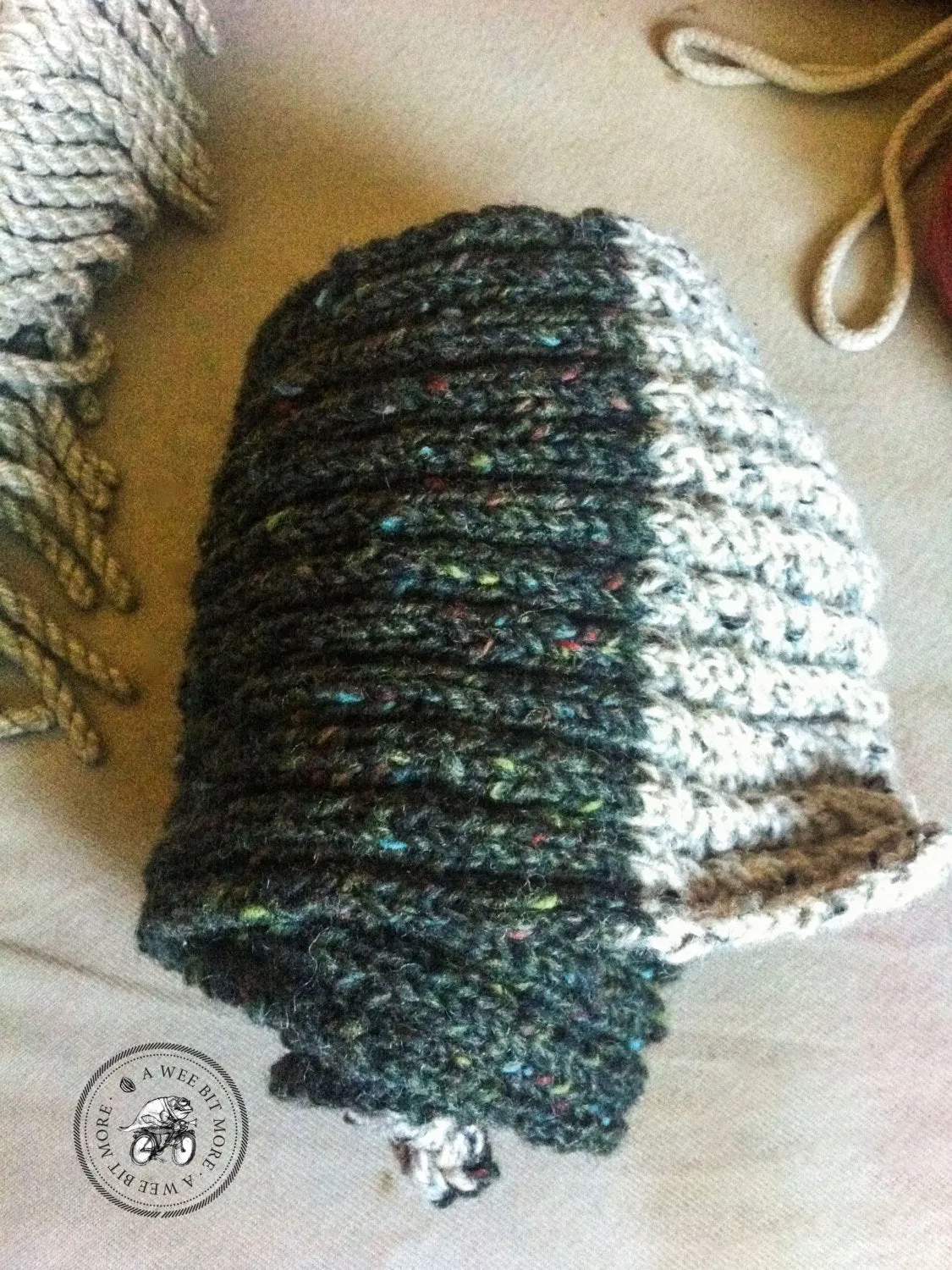 Harvest Twist Muffler, Tweed Scarf