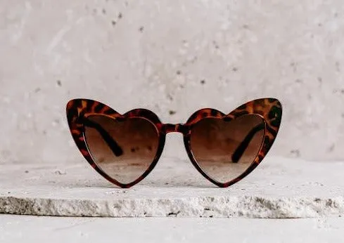 Heart Sunglasses - Gia Tortiseshell
