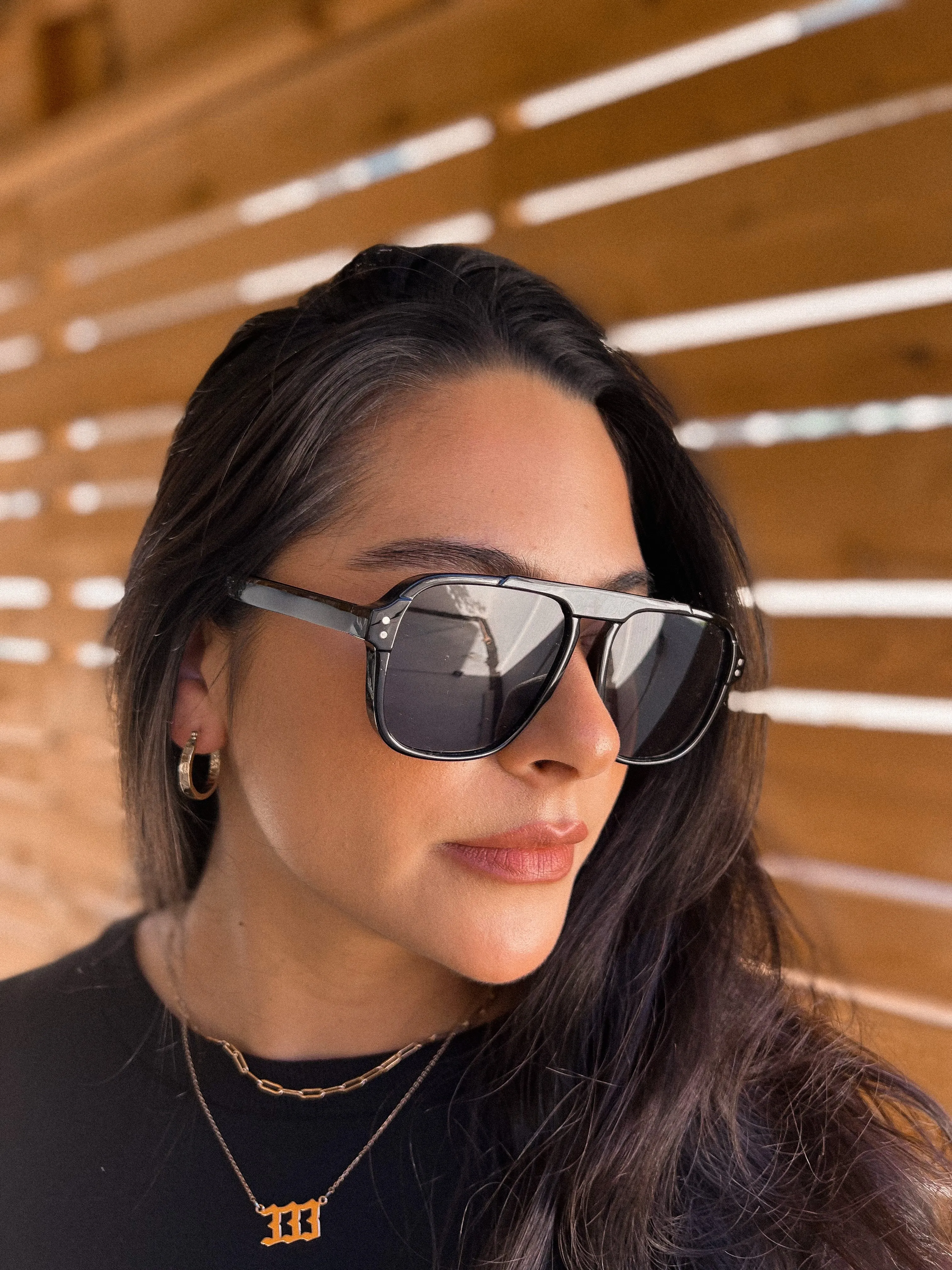heartless aviator sunglasses *BLACK*