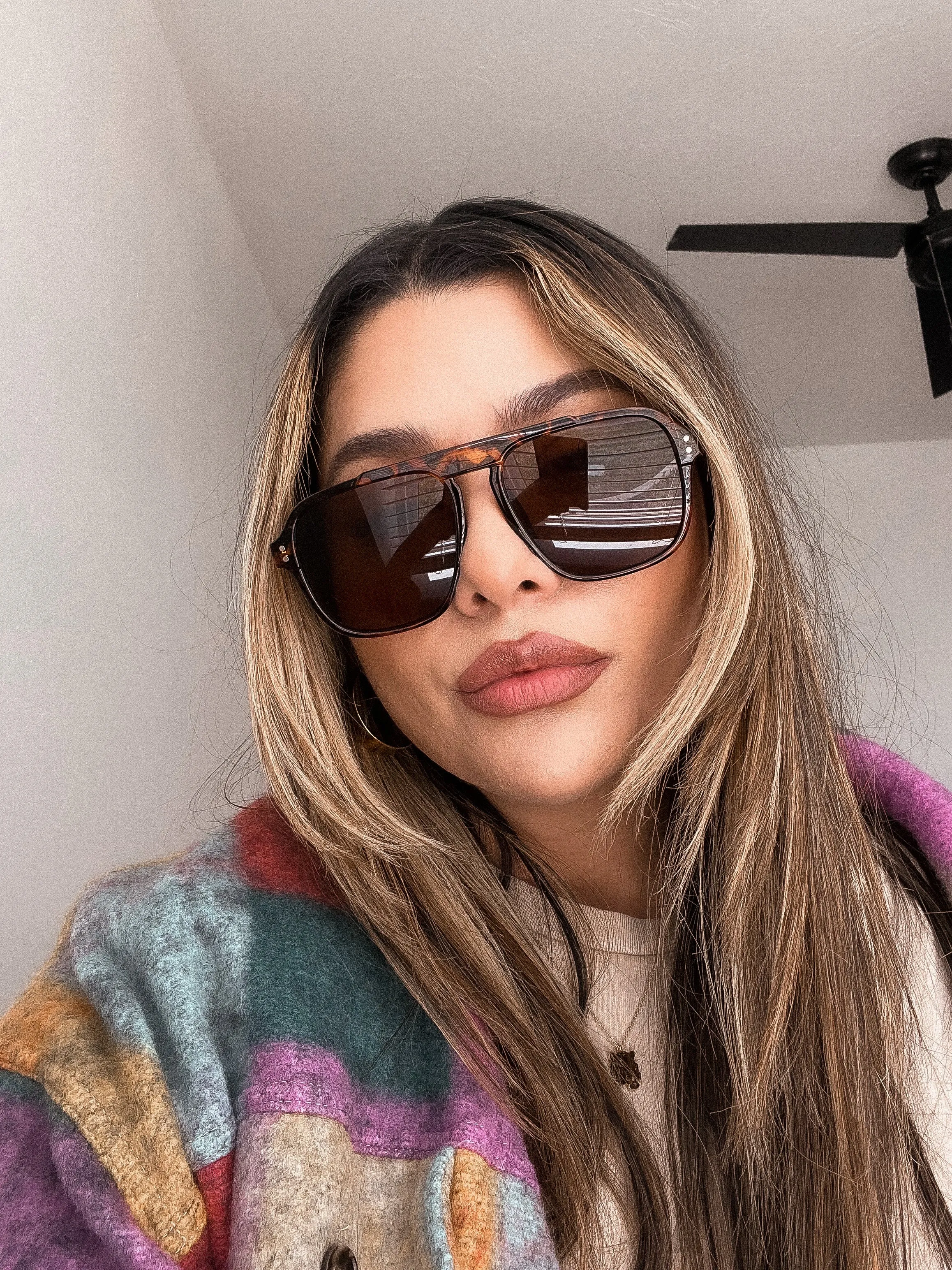 heartless aviator sunglasses *TORT BROWN*