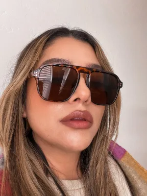 heartless aviator sunglasses *TORT BROWN*