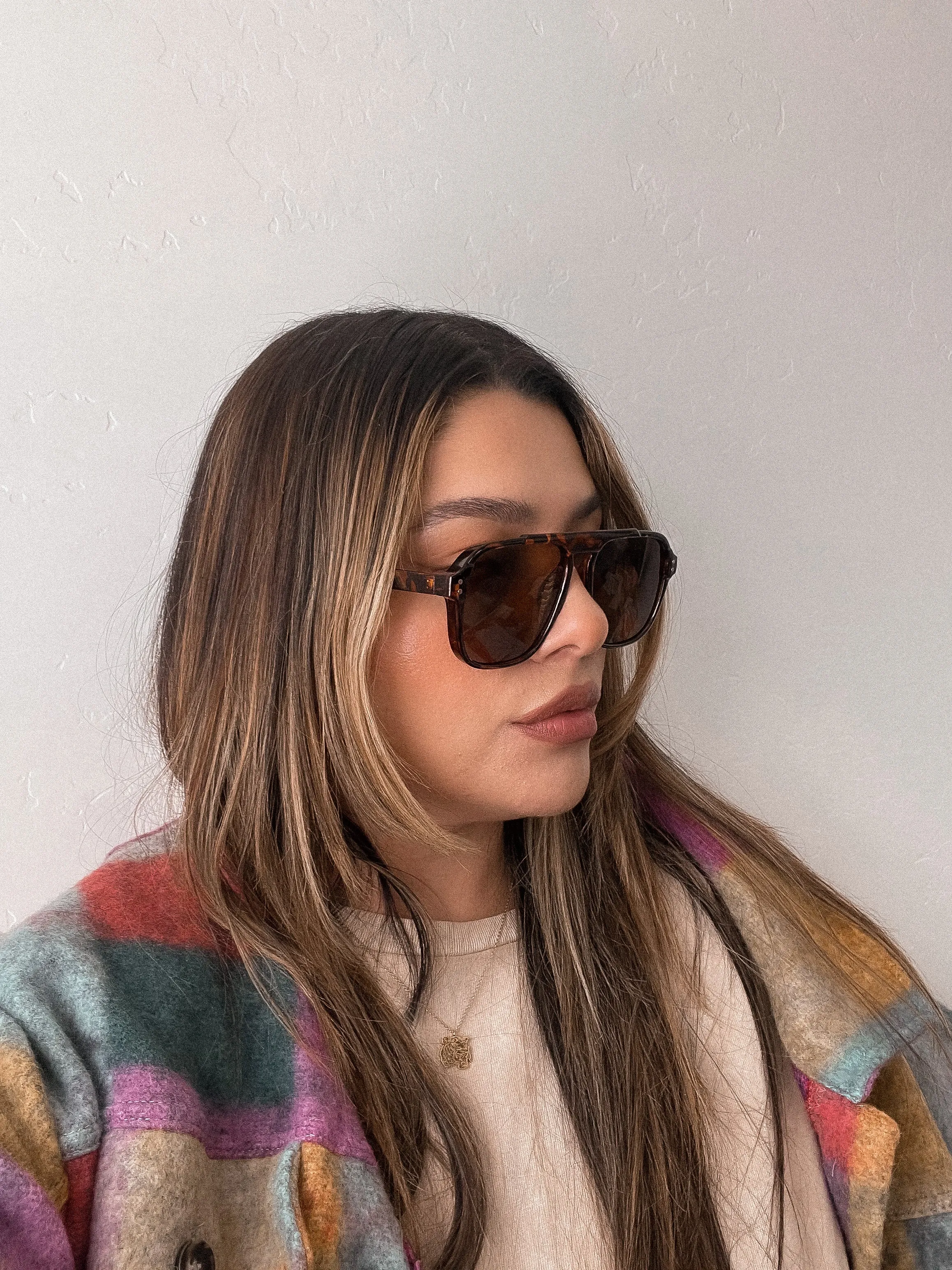 heartless aviator sunglasses *TORT BROWN*