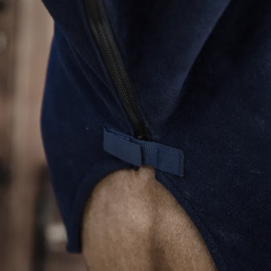 Heavy Fleece Horse Scarf - Navy