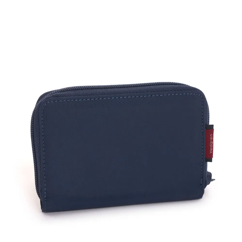 Hedgren Follis Krona Zip Around Wallet 13Cm Dress Blue Dress Bluesize 13Cm