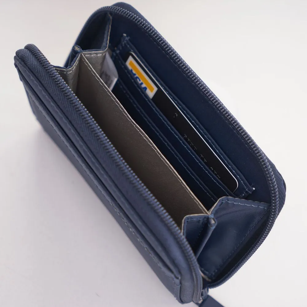 Hedgren Follis Krona Zip Around Wallet 13Cm Dress Blue Dress Bluesize 13Cm