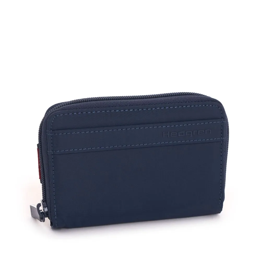 Hedgren Follis Krona Zip Around Wallet 13Cm Dress Blue Dress Bluesize 13Cm