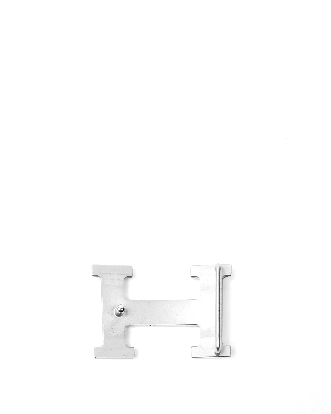 Hermes Palladium Silver H Logo Buckle