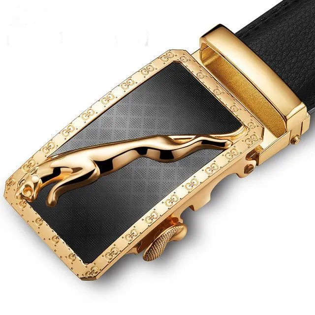 Heroic™ Automatic Buckle Leather Designer Belt For Men