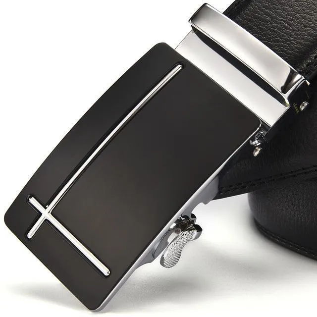 Heroic™ Automatic Buckle Leather Designer Belt For Men