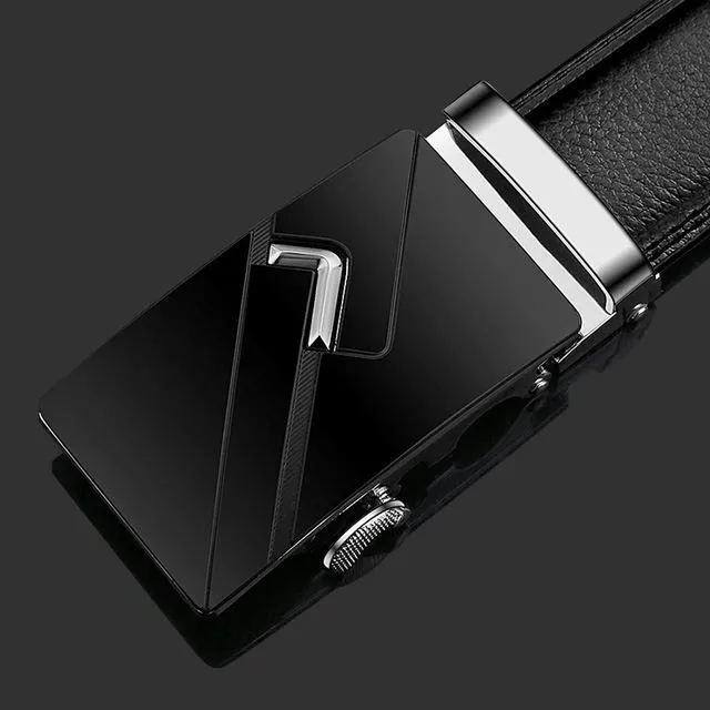 Heroic™ Automatic Buckle Leather Designer Belt For Men