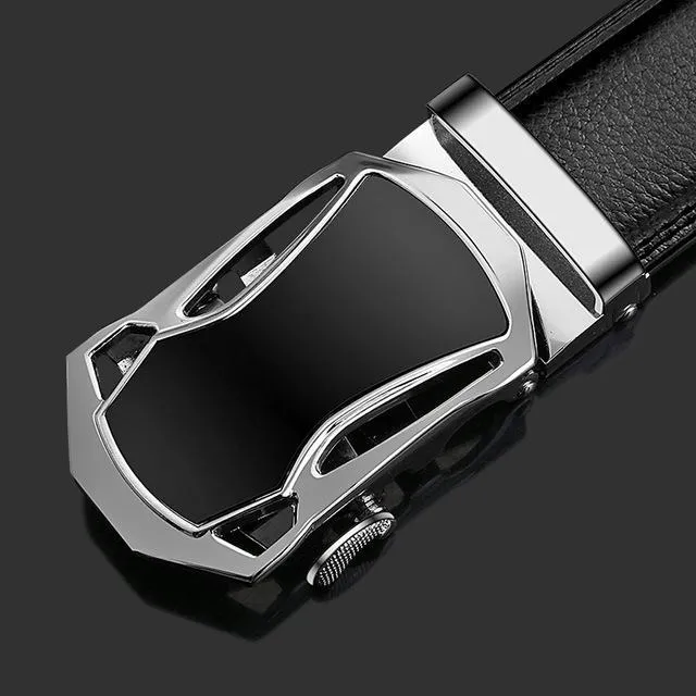 Heroic™ Automatic Buckle Leather Designer Belt For Men