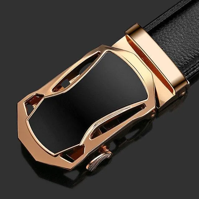Heroic™ Automatic Buckle Leather Designer Belt For Men