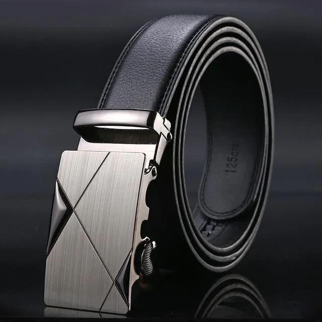 Heroic™ Automatic Buckle Leather Designer Belt For Men