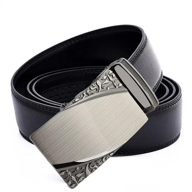 Heroic™ Automatic Buckle Leather Designer Belt For Men