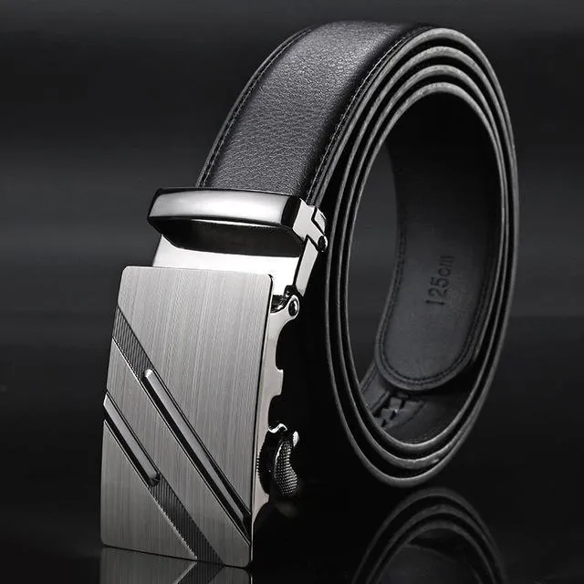 Heroic™ Automatic Buckle Leather Designer Belt For Men