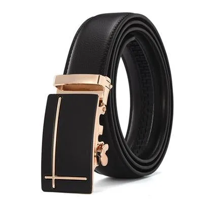 Heroic™ Automatic Buckle Leather Designer Belt For Men