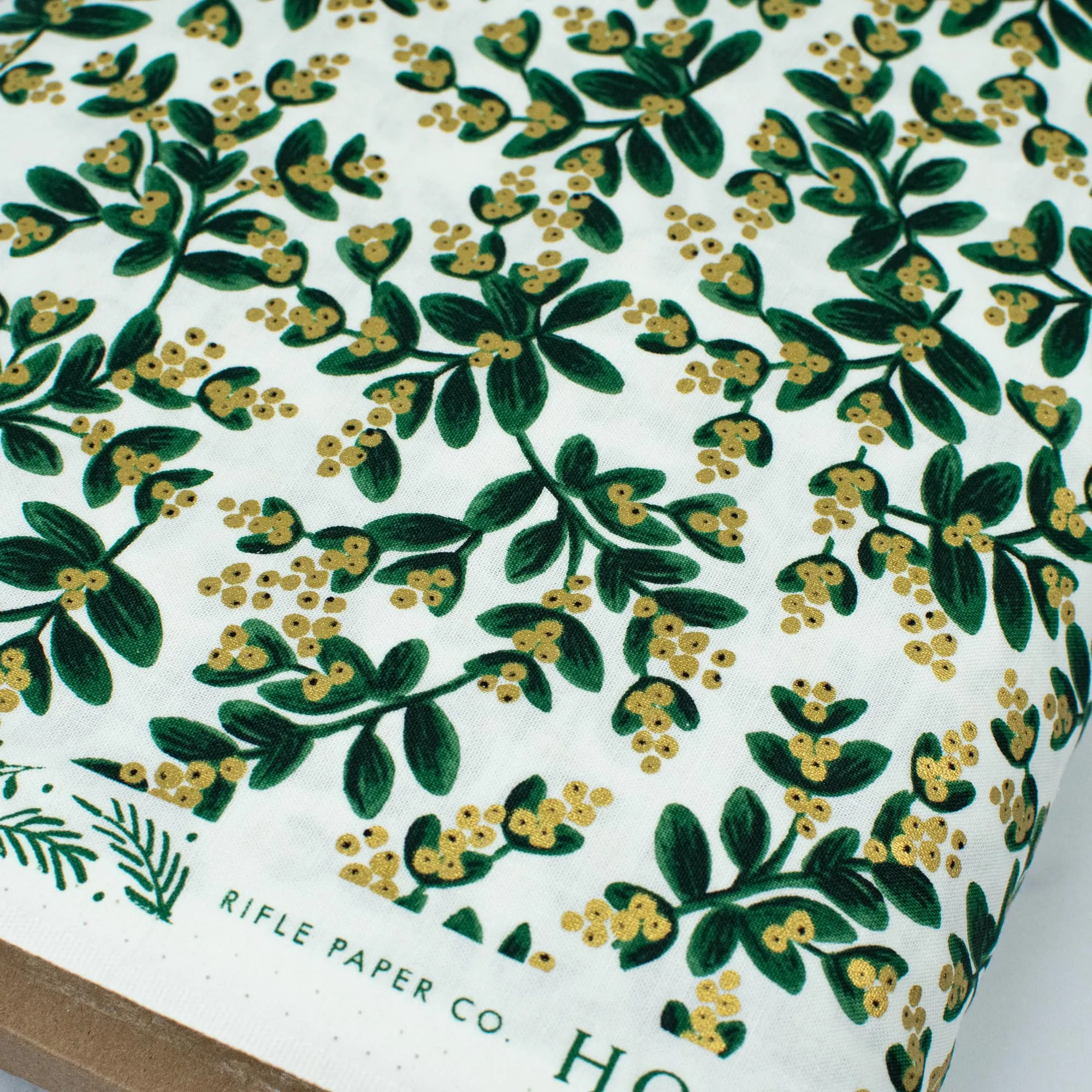 Holiday Classics by Rifle Paper Co. - Mistletoe - White Metallic